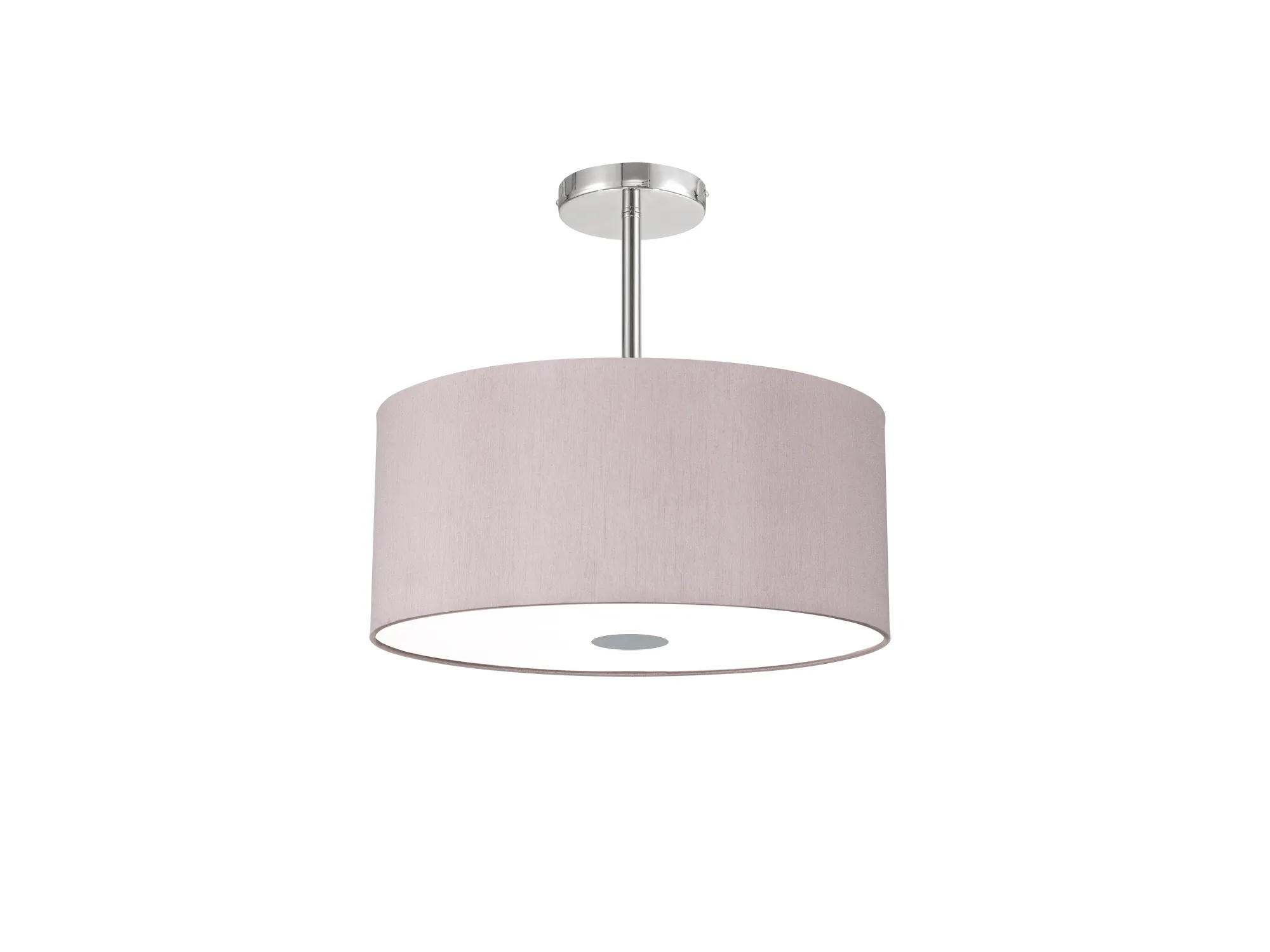 Baymont 40cm Semi Flush 5 Light Polished Chrome, Taupe/Halo Gold, Frosted Diffuser DK0456  Deco Baymont CH TA